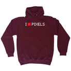 Love Pixels - Funny Hoodies Hoodie