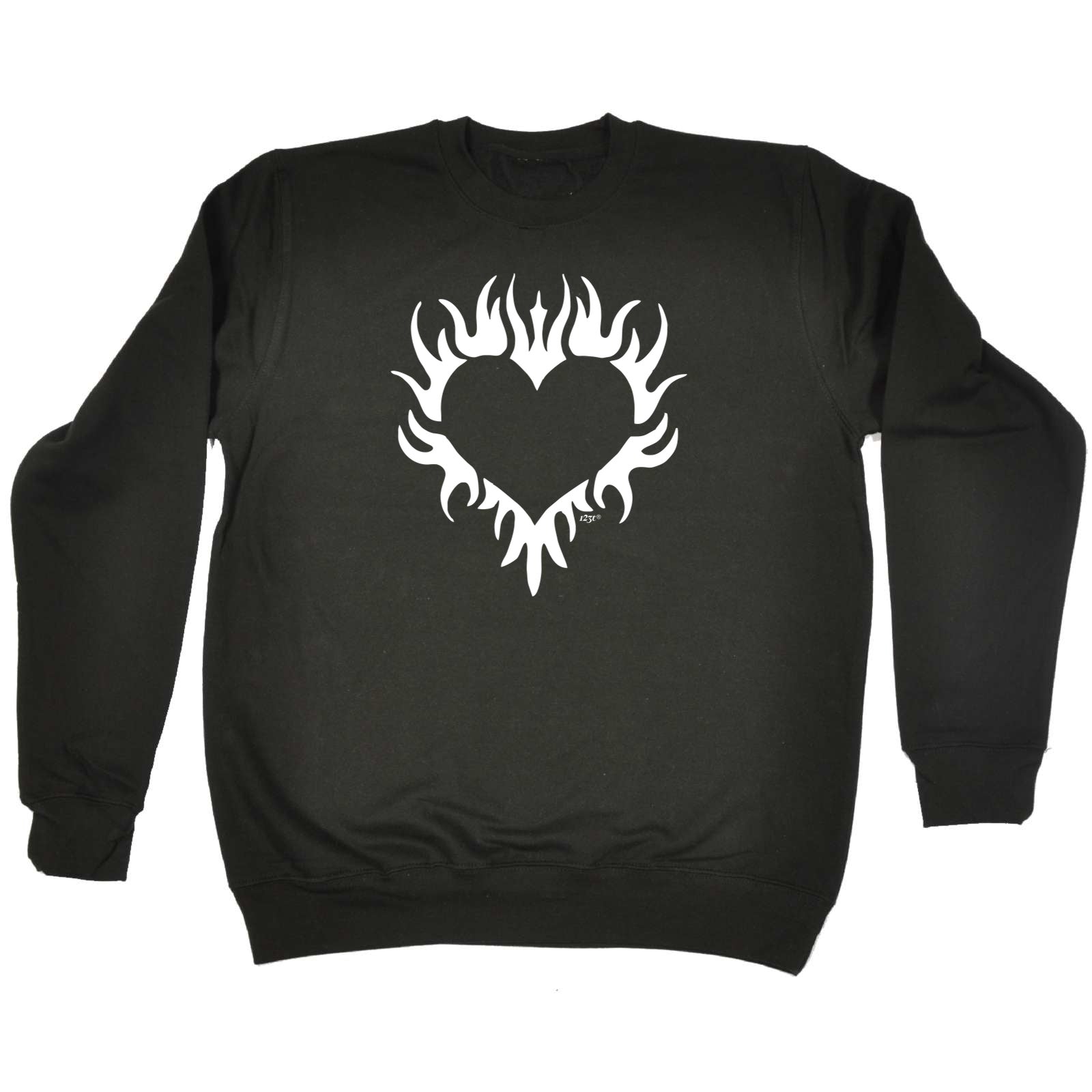 Flaming Heart - Funny Sweatshirt