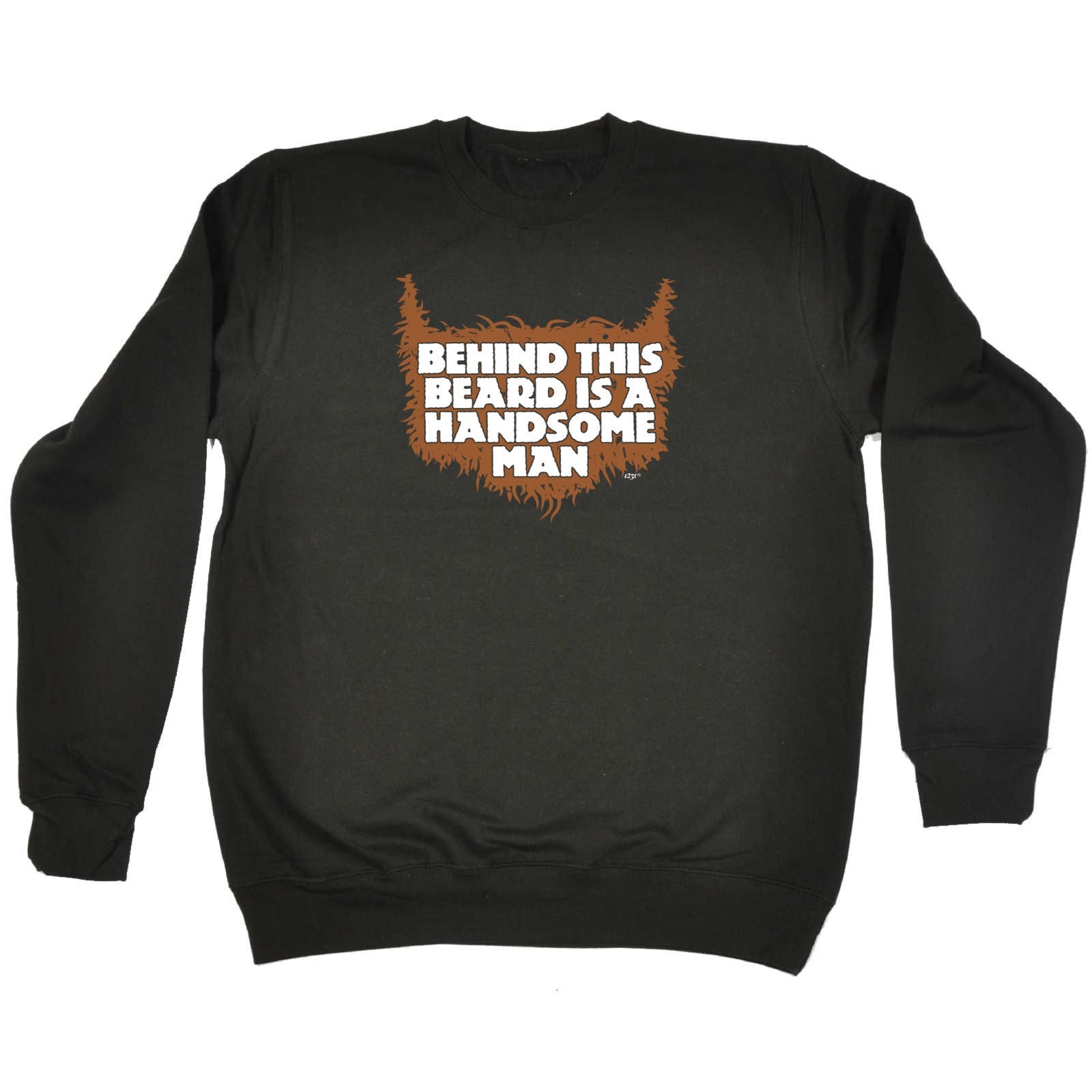 Behind This Beard Is A Handsome Man - Funny Sweatshirt