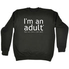 Im An Adult But Not Like A Real Adult - Funny Sweatshirt