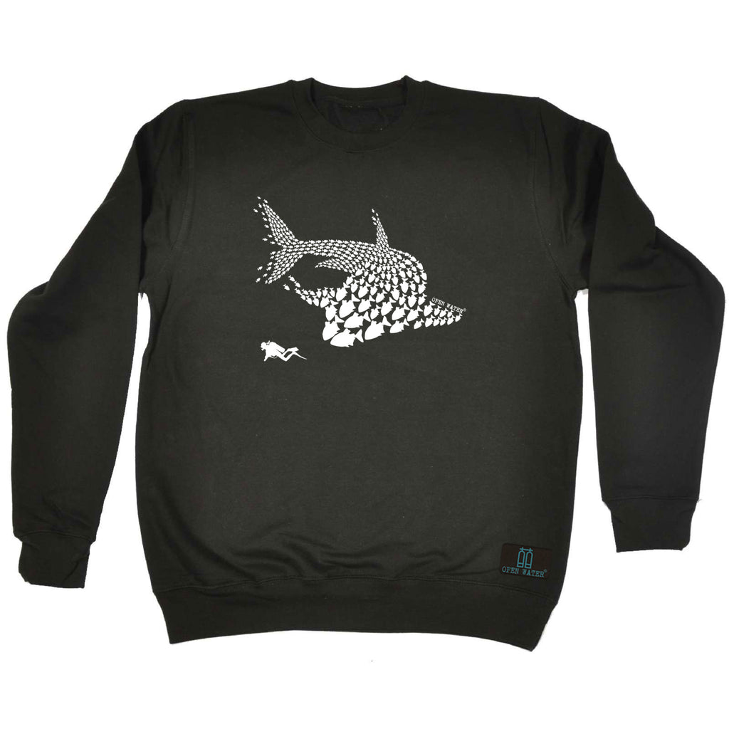 Ow Shark Diver New - Funny Sweatshirt