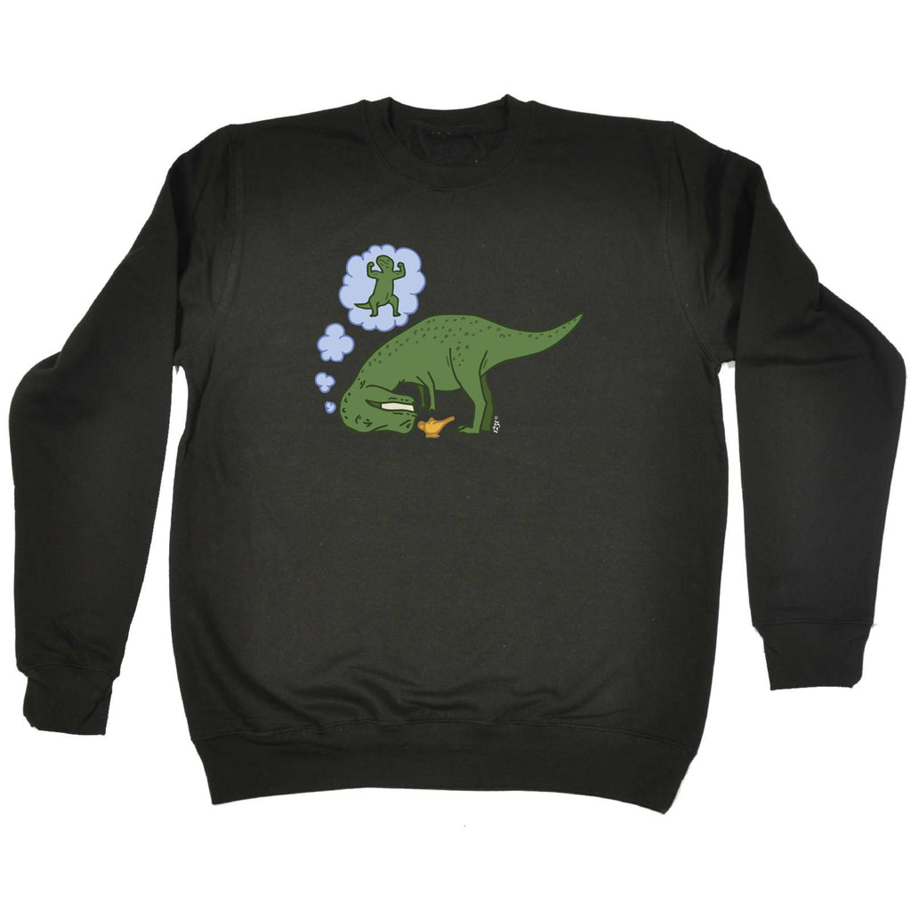 Dinosaur Wish Lamp - Funny Sweatshirt