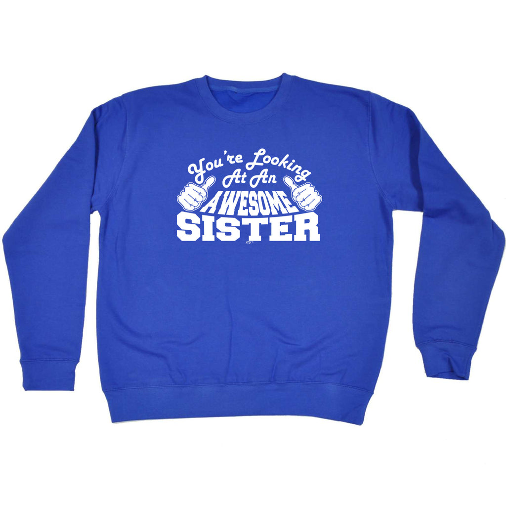 Youre Looking At An Awesome Sister - Funny Sweatshirt