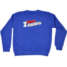 Love Tractors Stencil - Funny Sweatshirt