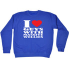 Love Heart Guys With Massive Wellies - Funny Sweatshirt