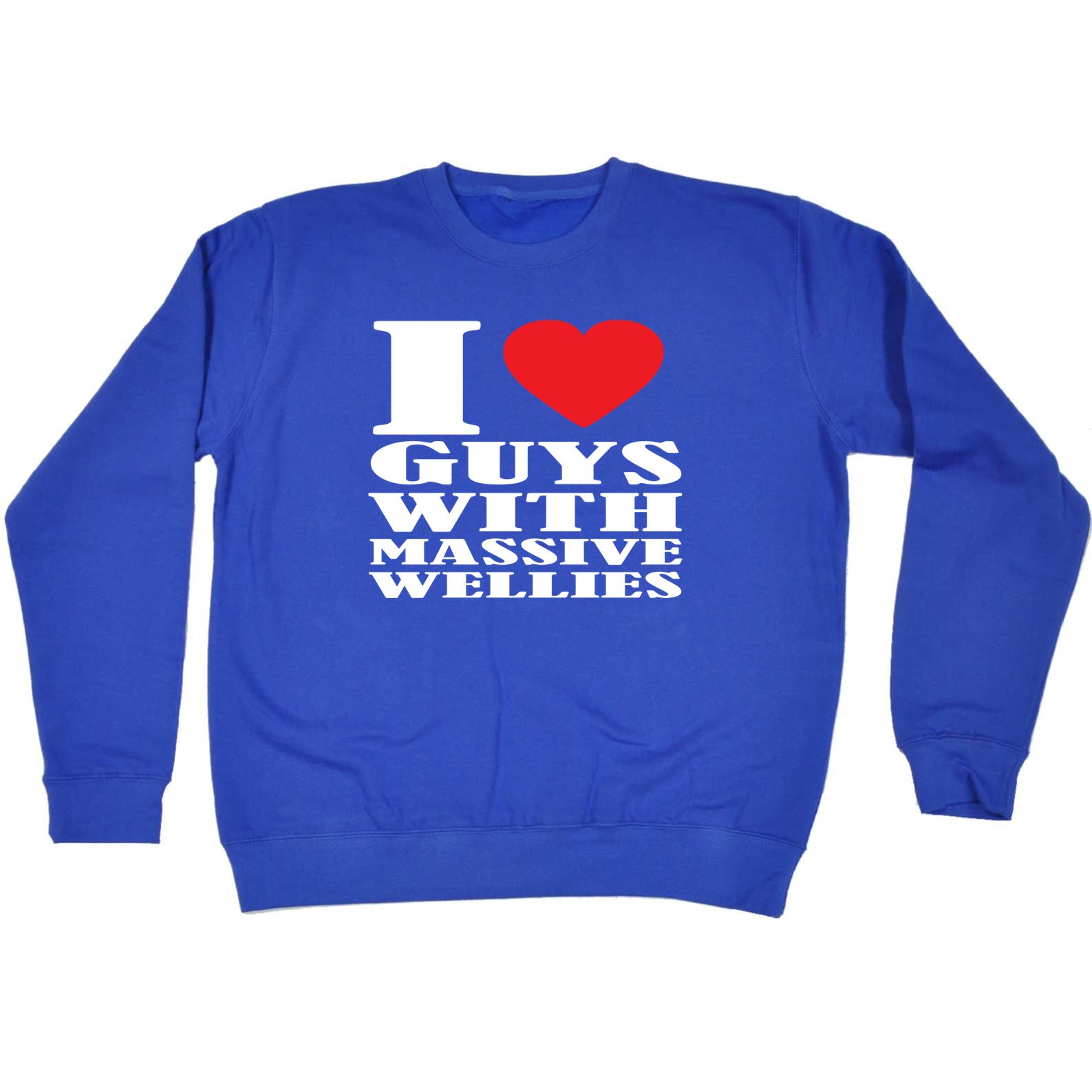 Love Heart Guys With Massive Wellies - Funny Sweatshirt