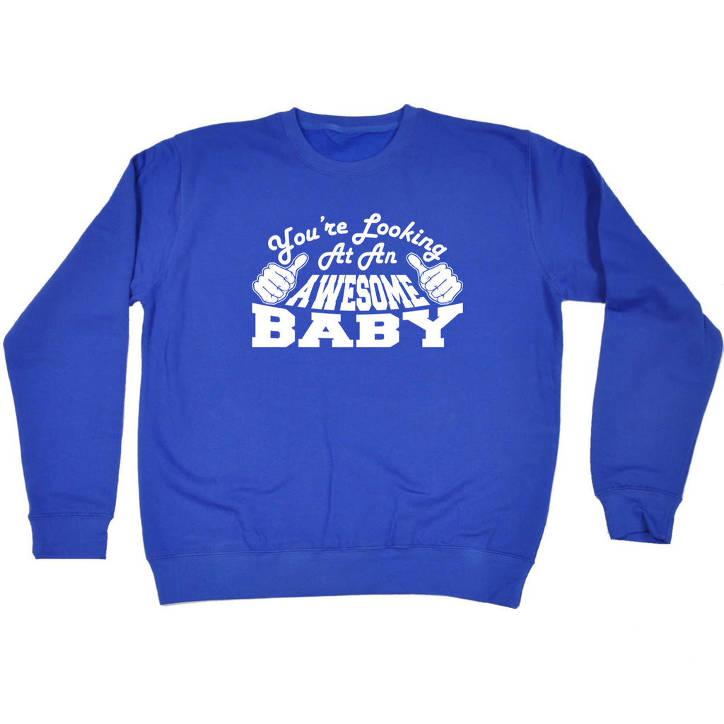 Youre Looking At An Awesome Baby - Funny Sweatshirt