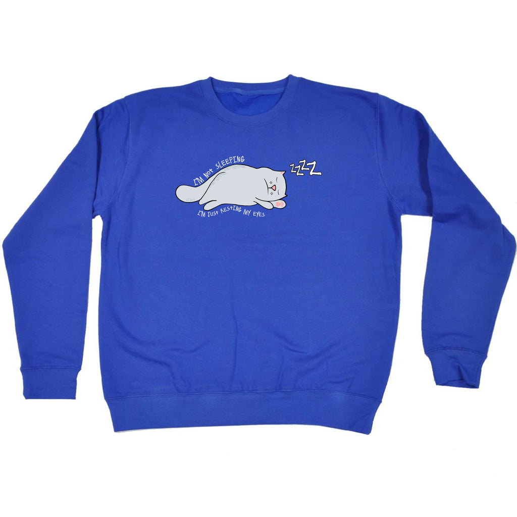 Im Not Sleeping Cat - Funny Sweatshirt