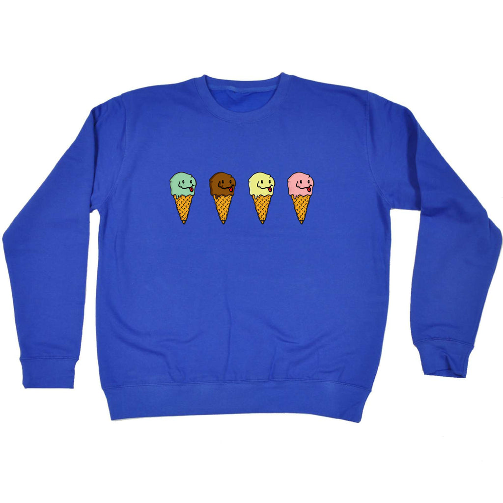 Ice Cream 4 Flavours - Funny Sweatshirt
