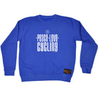 Rltw Peace Love Cycling - Funny Sweatshirt