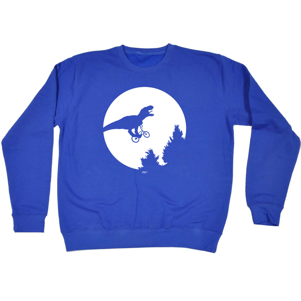 Dinosaur Across The Moon - Funny Sweatshirt