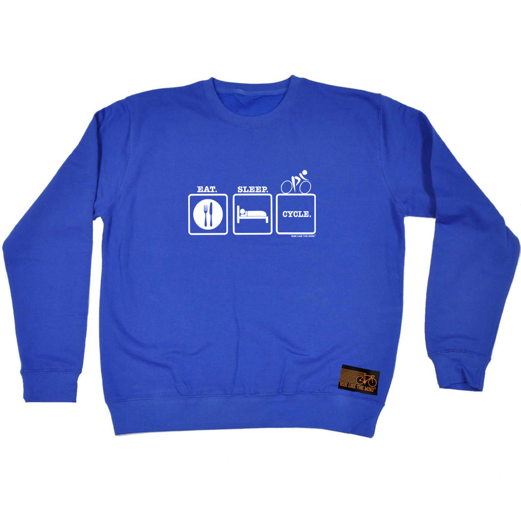 Rltw Eat Sleep Cycle - Funny Sweatshirt