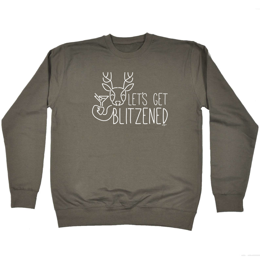 Lets Get Blitzened Christmas - Funny Sweatshirt