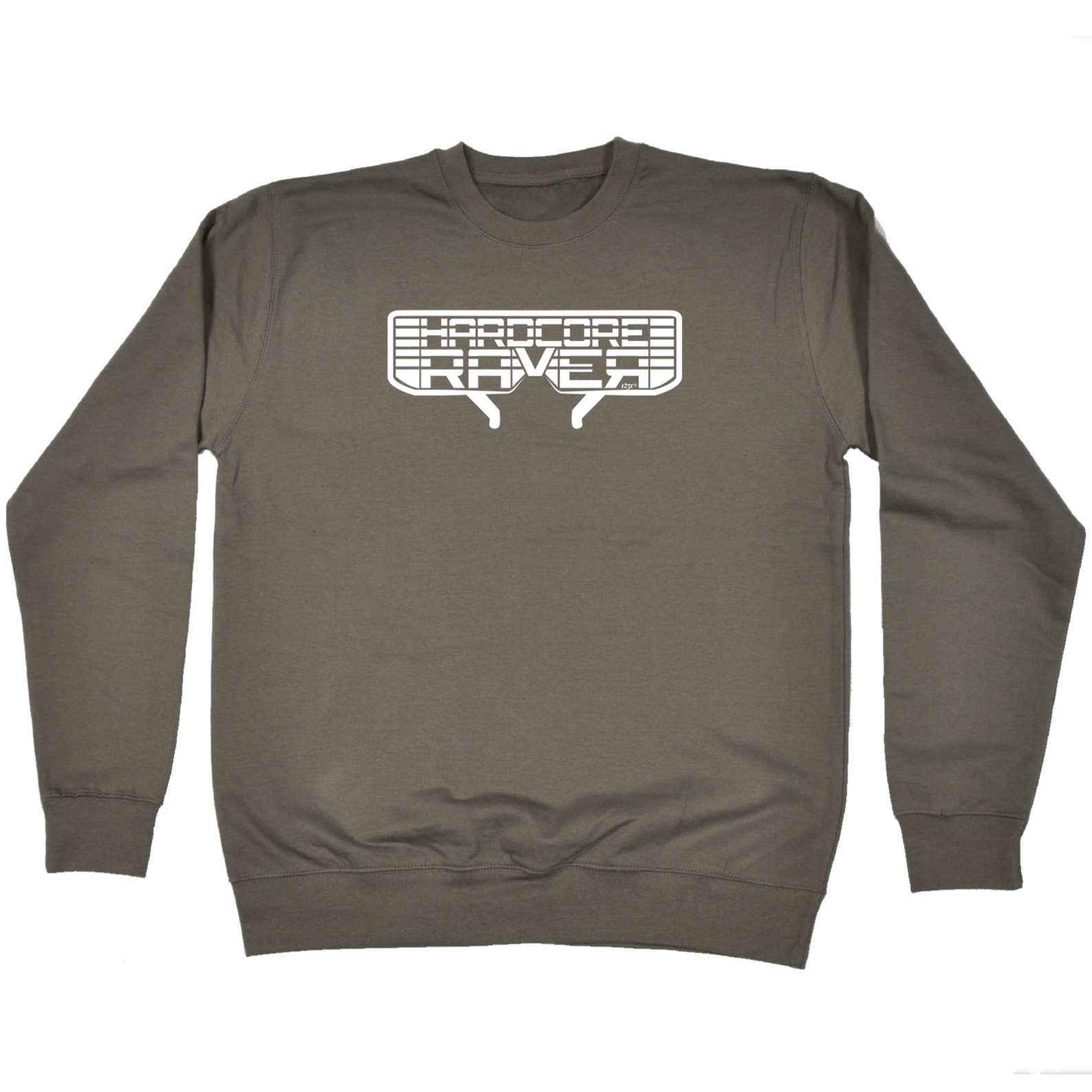 Hardcore Raver Glasses - Funny Sweatshirt