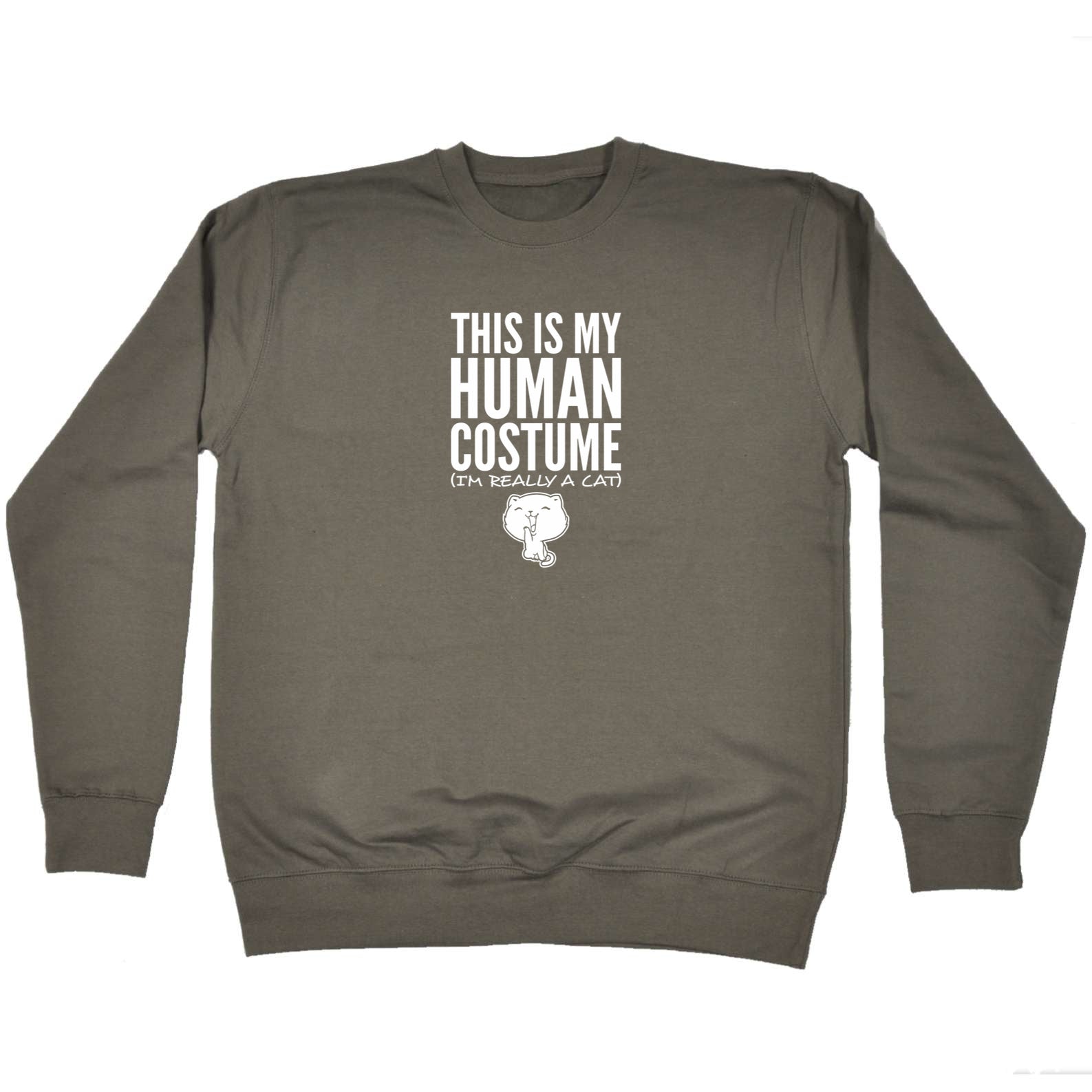 This Is My Human Costume Cat - Funny Sweatshirt