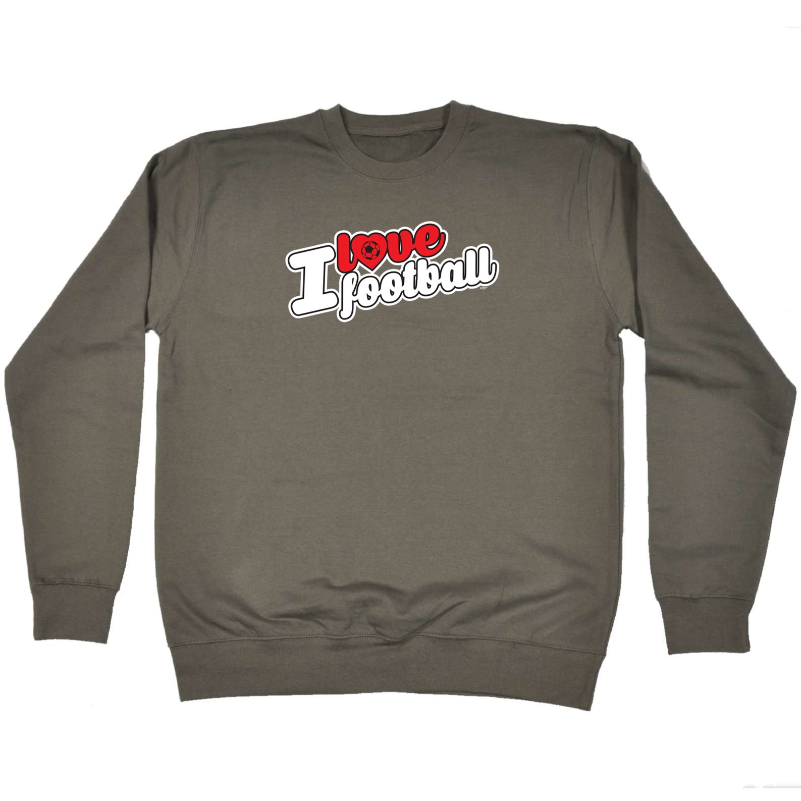 Love Football Stencil - Funny Sweatshirt