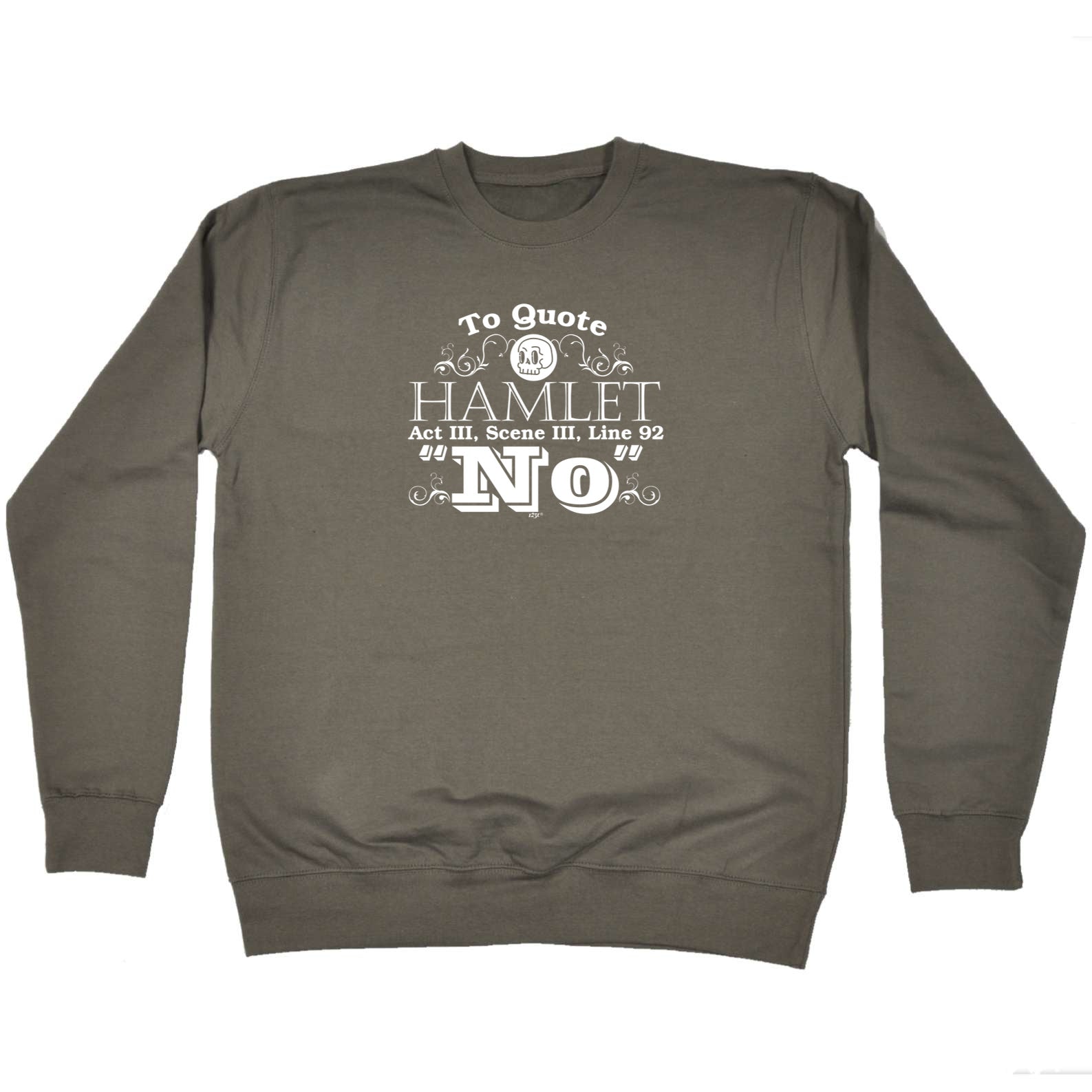 To Quote Hamlet No - Funny Sweatshirt