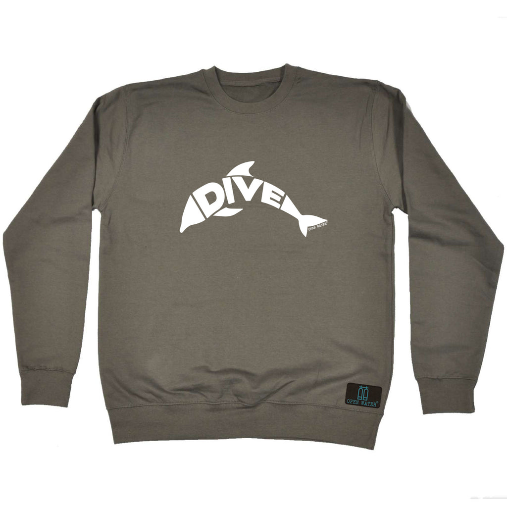 Ow Dolphin Dive - Funny Sweatshirt