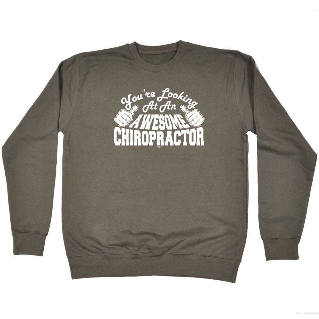Youre Looking At An Awesome Chiropractor - Funny Sweatshirt