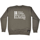 Pm Relationship Status Badass Snowboarder - Funny Sweatshirt