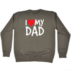 Love Dad Red Heart - Funny Sweatshirt