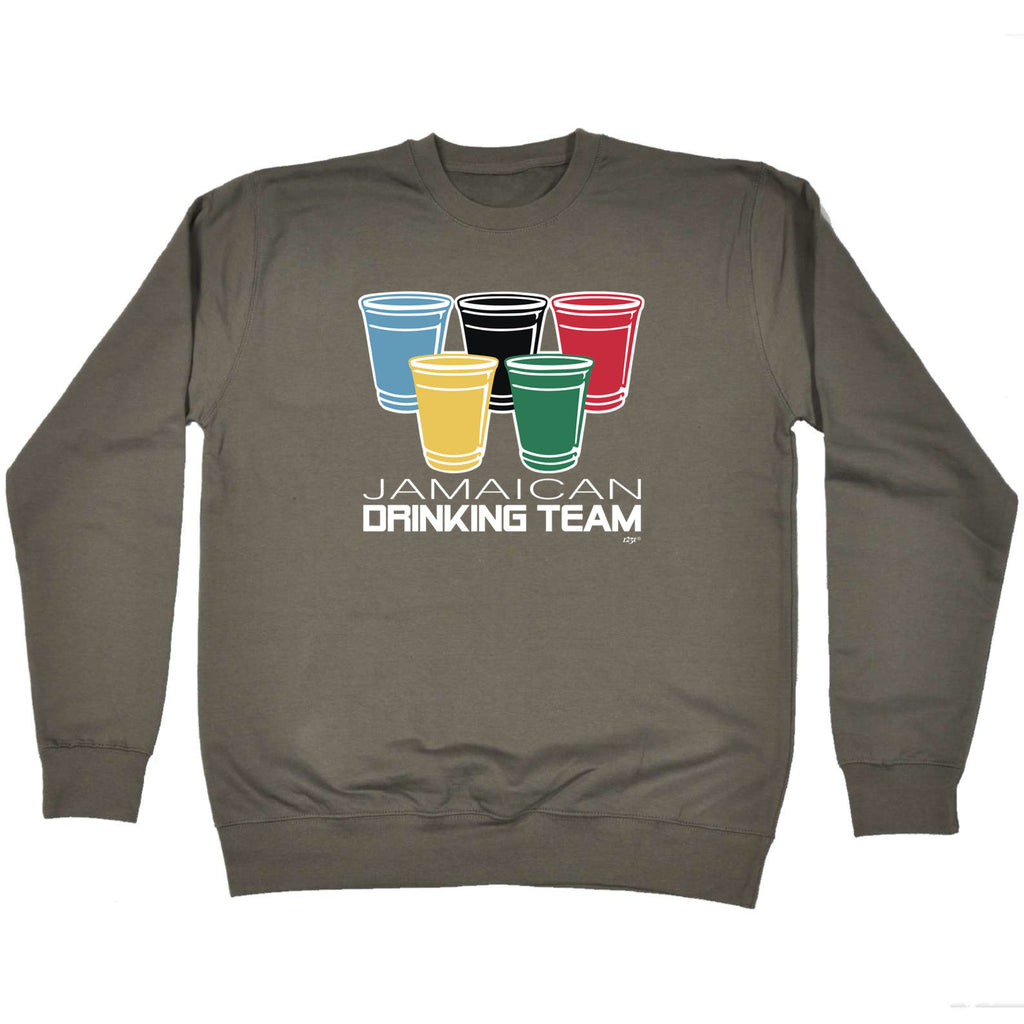 Jamaican Drinking Team Glasses - Funny Sweatshirt
