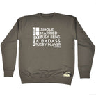 Uau Relationship Status Badass Rugby Player - Funny Sweatshirt