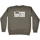 Love You More Than Guitars Music - Funny Sweatshirt