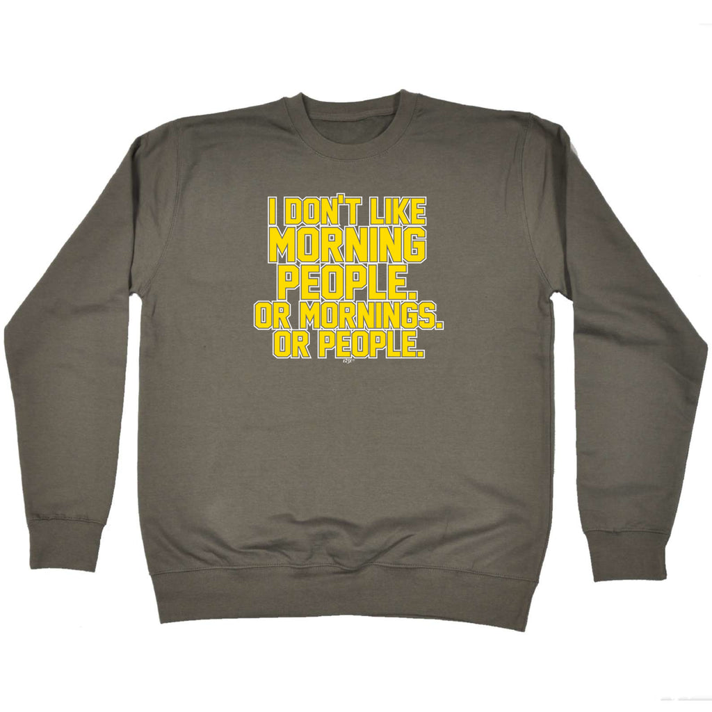 Dont Like Morning People - Funny Sweatshirt