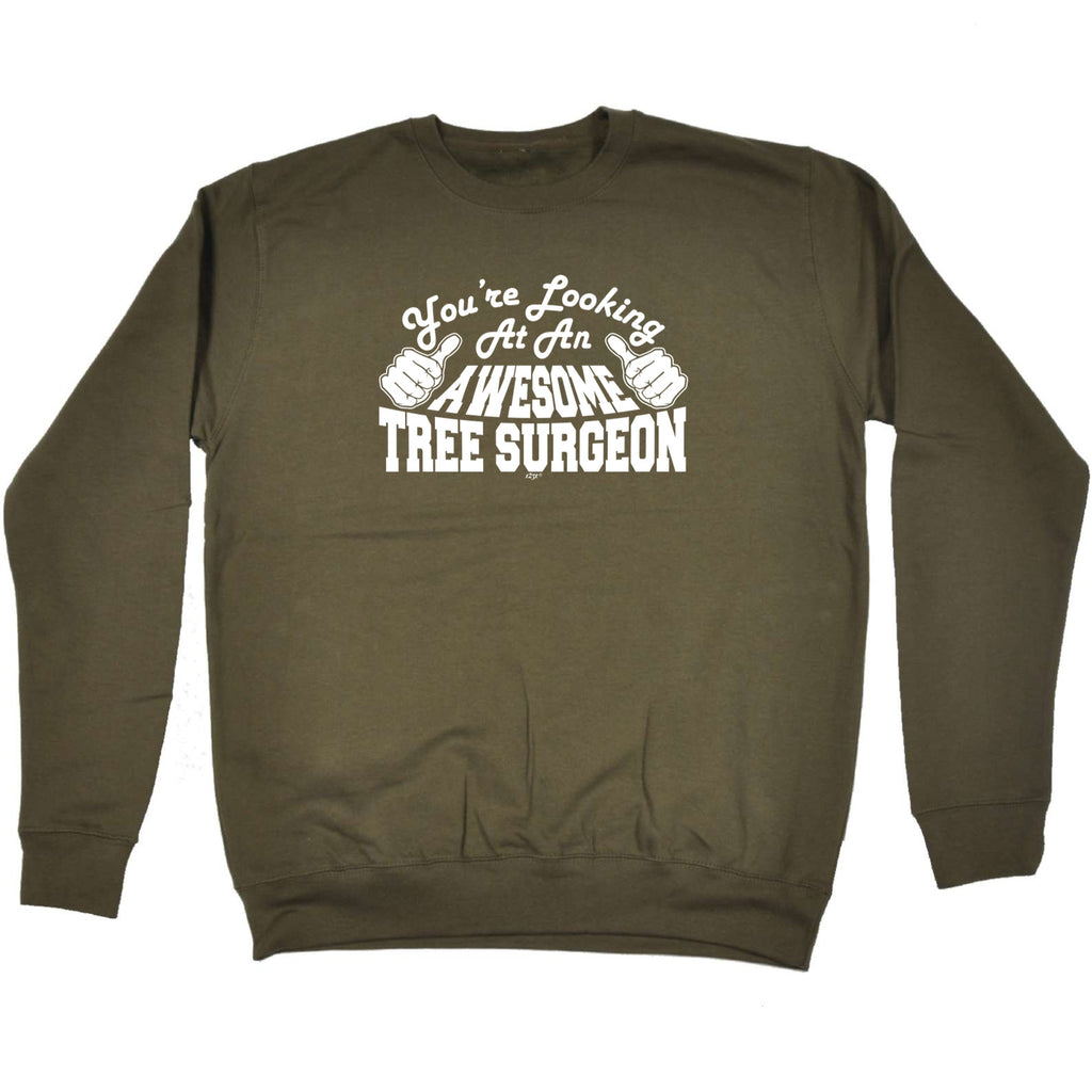 Youre Looking At An Awesome Tree Surgeon - Funny Sweatshirt
