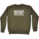 Warning Overly Caucasian - Funny Sweatshirt