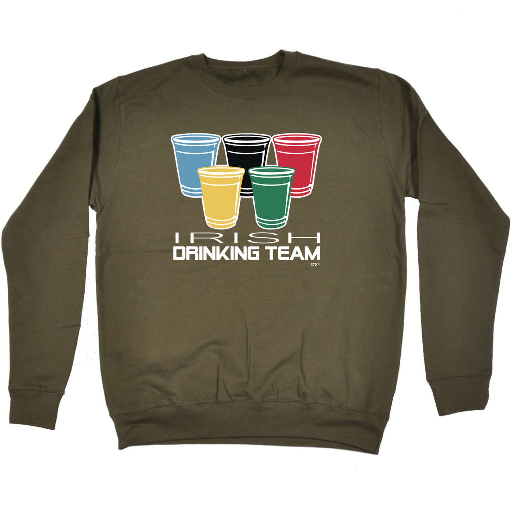 Irish Drinking Team Glasses - Funny Sweatshirt
