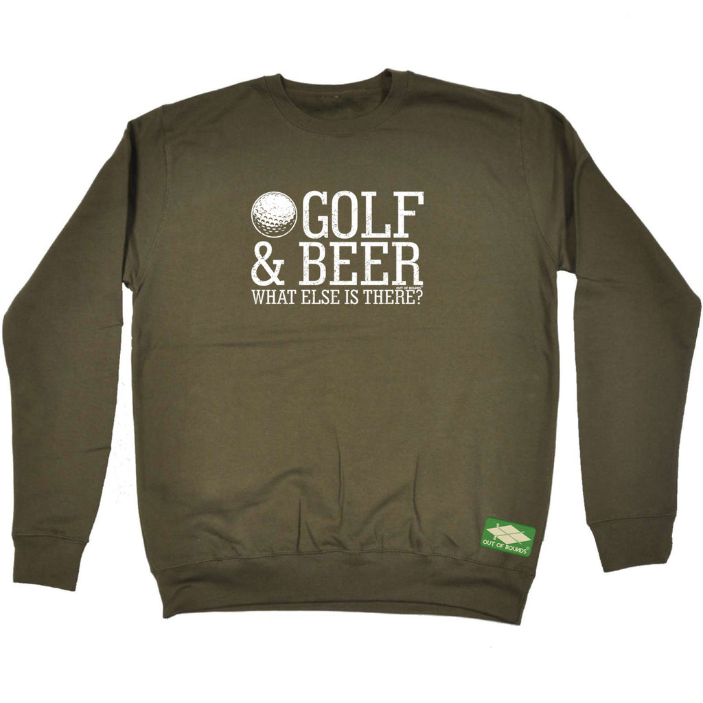 Oob Golf And Beer - Funny Sweatshirt