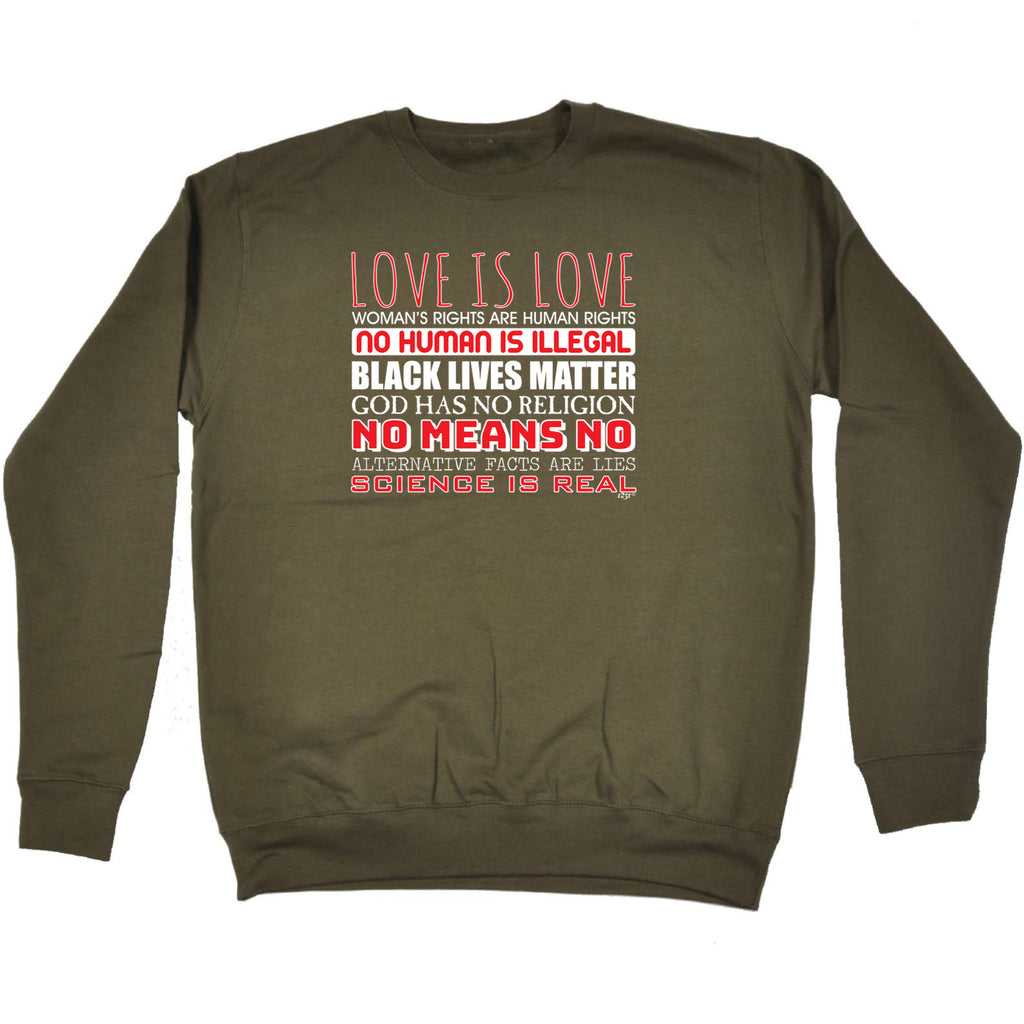 Love Is Love Statements - Funny Sweatshirt