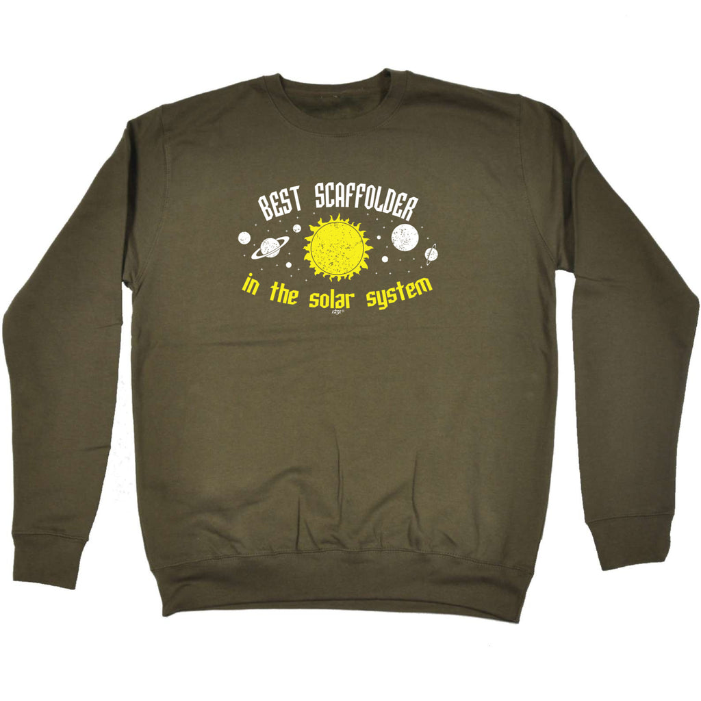 Best Scaffolder Solar System - Funny Sweatshirt