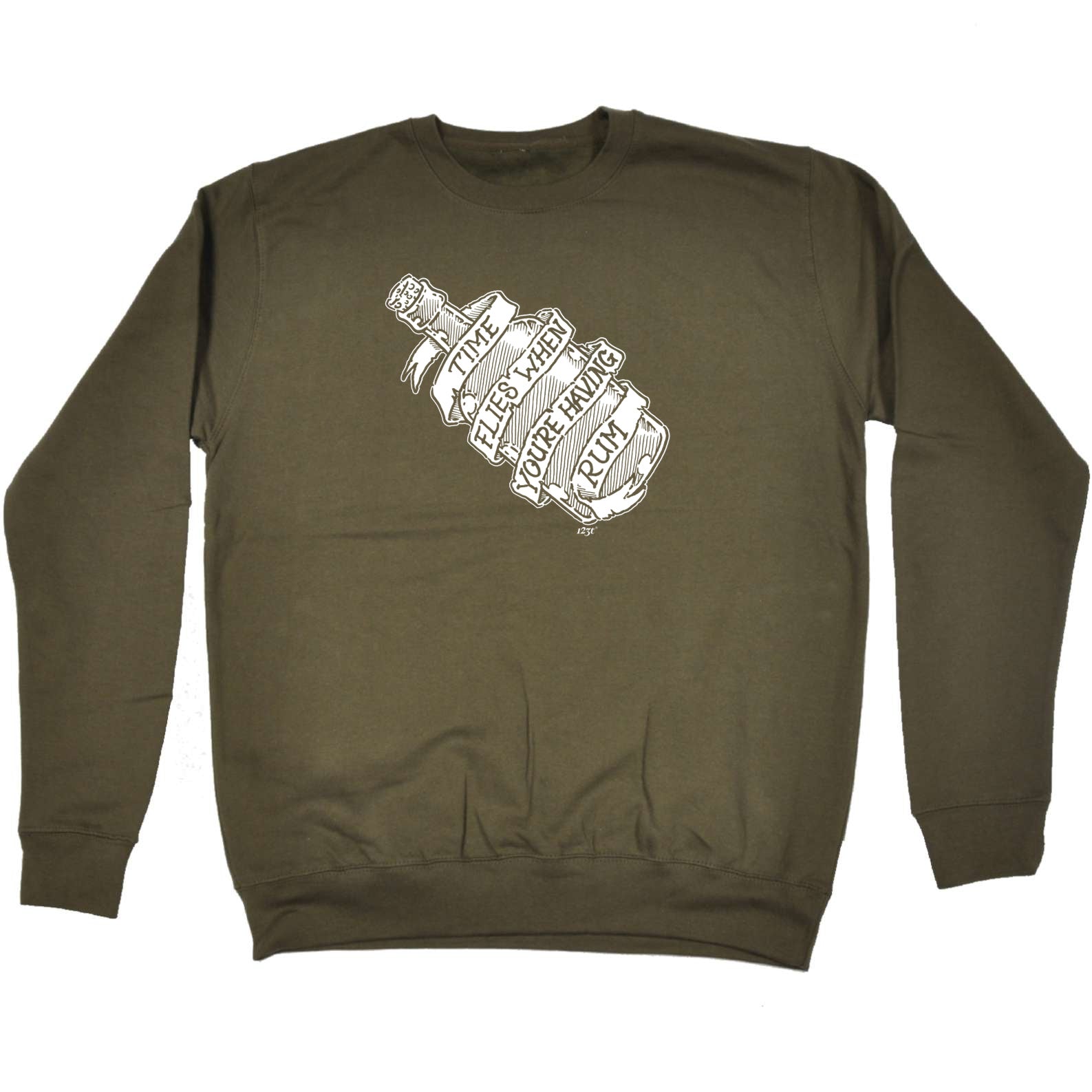 Time Flies When Your Having Rum - Funny Sweatshirt