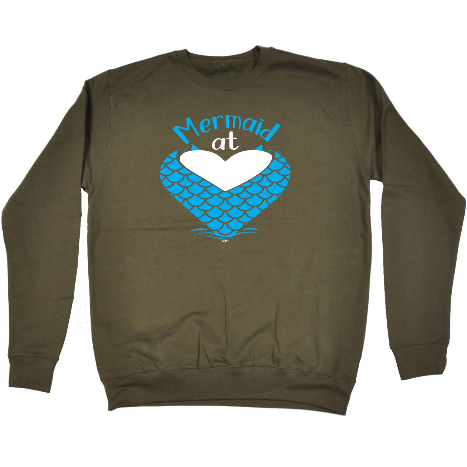 Mermaid At Heart - Funny Sweatshirt