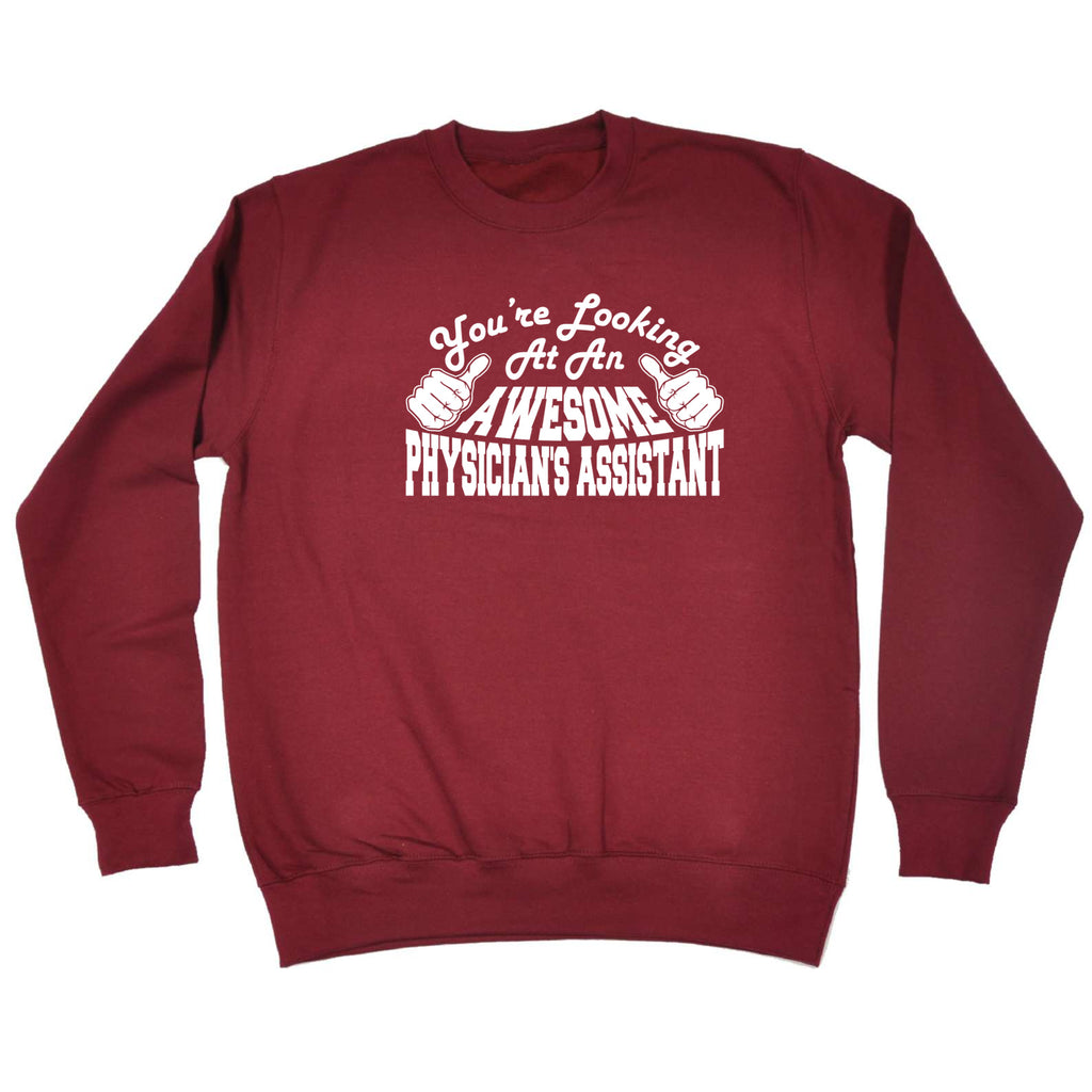 Youre Looking At An Awesome Physician'S Assistant - Funny Sweatshirt