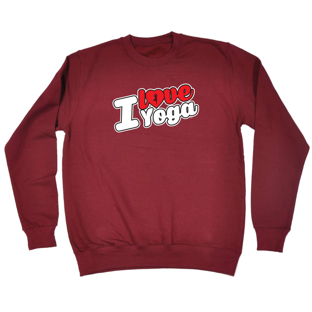 Love Yoga Stencil - Funny Sweatshirt