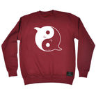 Ow Dolphin Yin Yang - Funny Sweatshirt