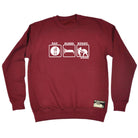 Uau Eat Sleep Rugby - Funny Sweatshirt