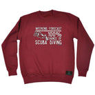 Ow Weekend Forecast Scuba Diving - Funny Sweatshirt