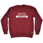 Swps Most People Afraid Heights - Funny Sweatshirt