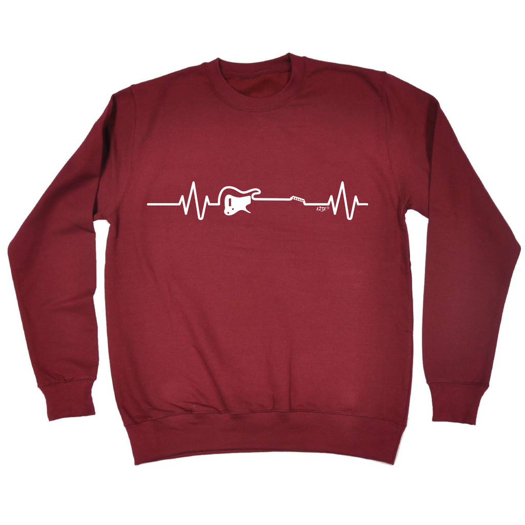 Electric Guitar Pulse Music - Funny Sweatshirt