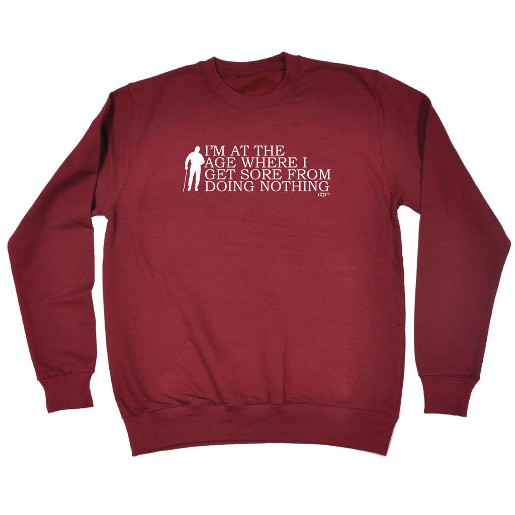 Im At The Age Where I Get Sore - Funny Sweatshirt