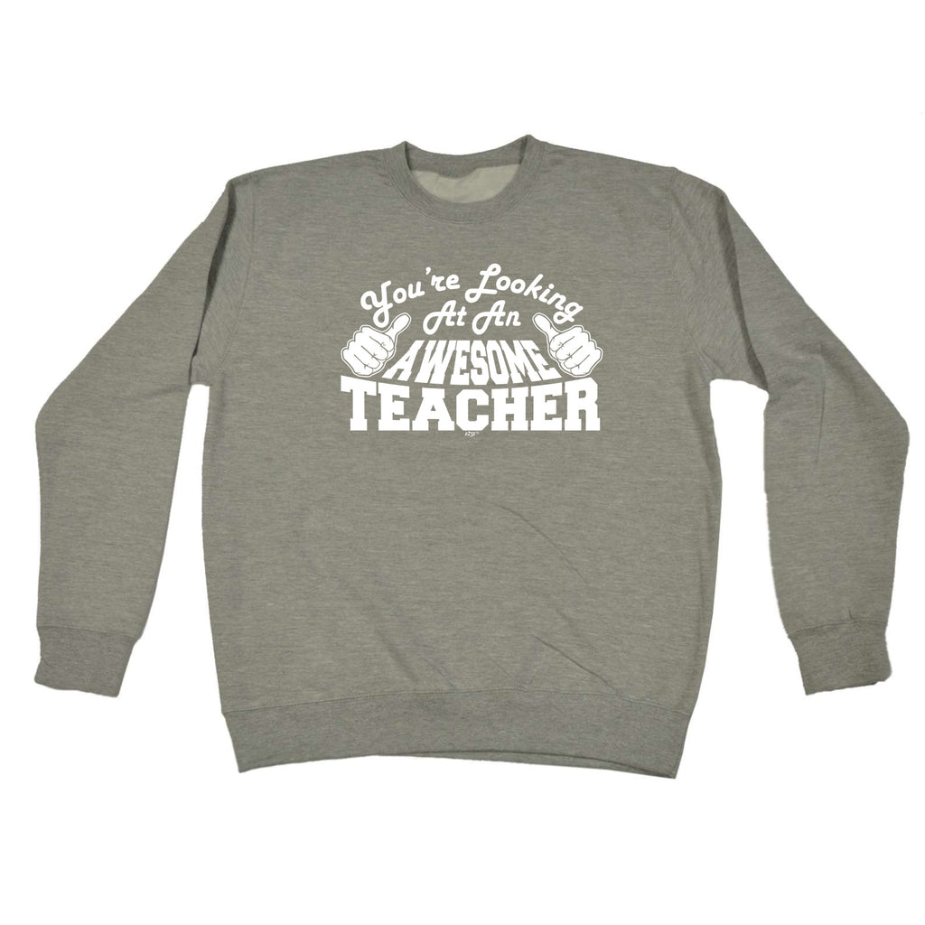Youre Looking At An Awesome Teacher - Funny Sweatshirt