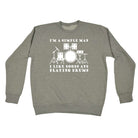 I'M Simple B  B Playing Drums Music - Funny Sweatshirt