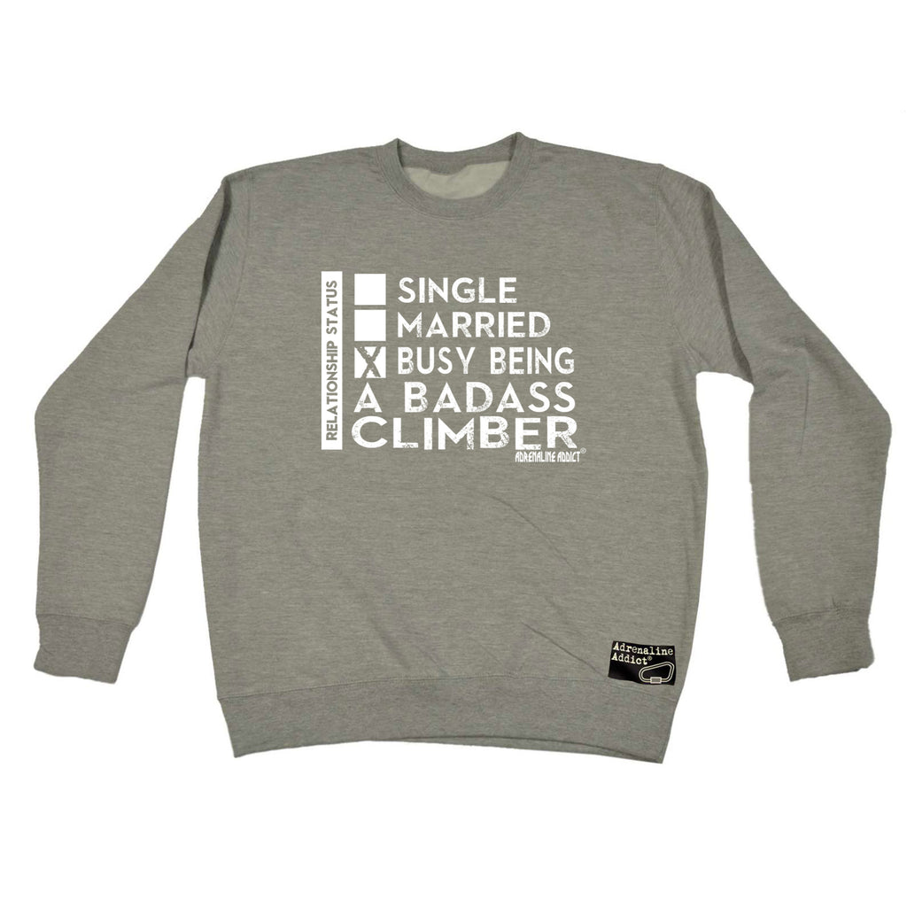 Aa Relationship Status Badass Climber - Funny Sweatshirt