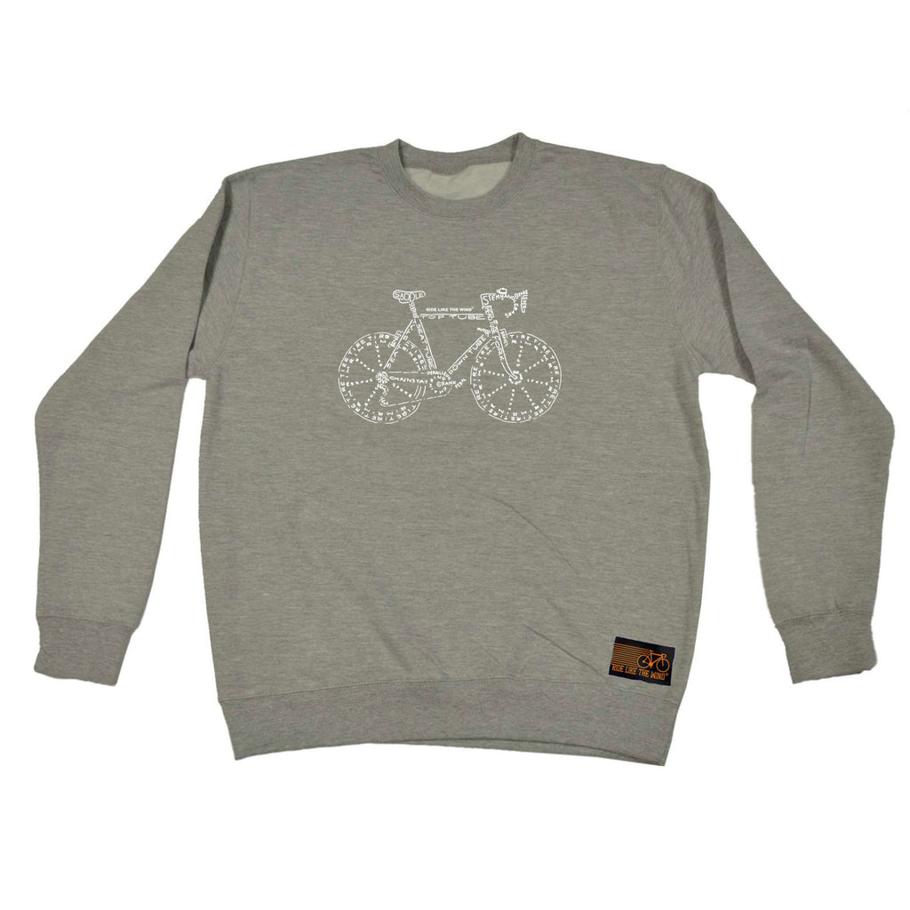 Rltw Bike Part Words - Funny Sweatshirt