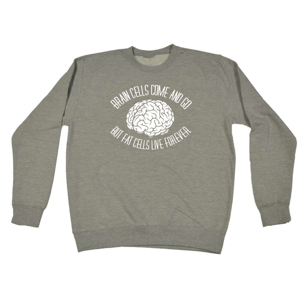 Brain Cells Come And Go But Fat Cells - Funny Sweatshirt